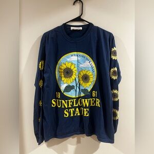 Sunflower State Graphic Long Sleeve Shirt